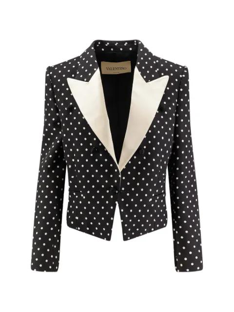 polka-dot tailored blazer by VALENTINO