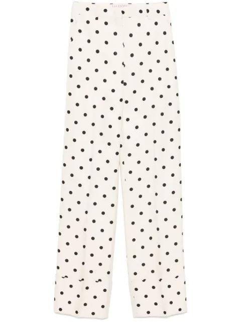 polka-dot trousers by VALENTINO