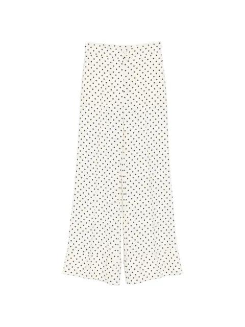 polka dot wide-leg trousers by VALENTINO