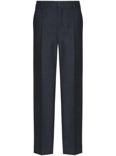 pressed-crease wool trousers by VALENTINO