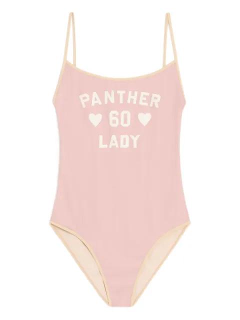 printed logo-detail swimsuit by VALENTINO
