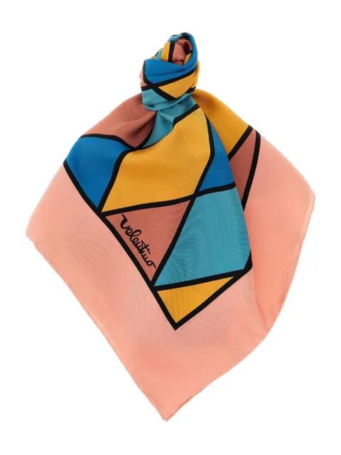 rhombelle-print scarf by VALENTINO