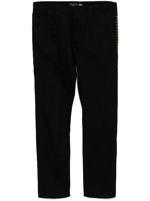 rockstud detailing denim by VALENTINO