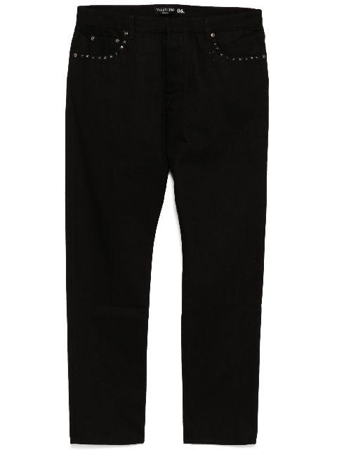 rockstud detailing denim by VALENTINO