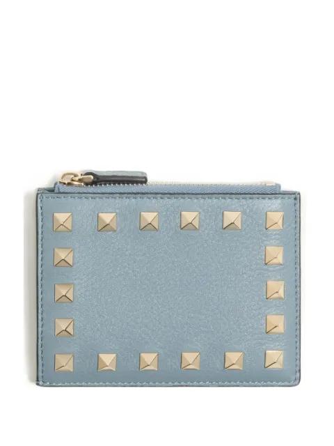 rockstud grained-leather card holder by VALENTINO