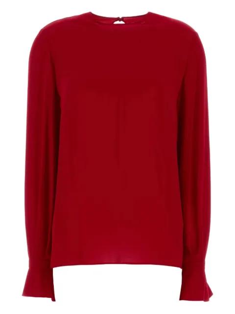 ruffled georgette blouse by VALENTINO