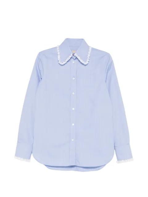 ruffled-trim collar shirt by VALENTINO