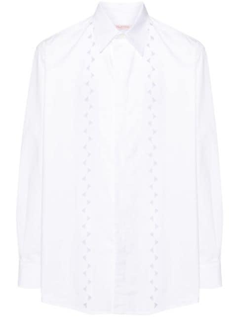 scallop-detail shirt by VALENTINO