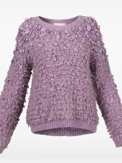 sequin beaded sweater by VALENTINO