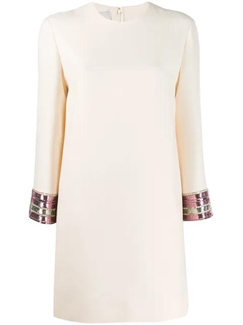 sequin embroidered mini dress by VALENTINO