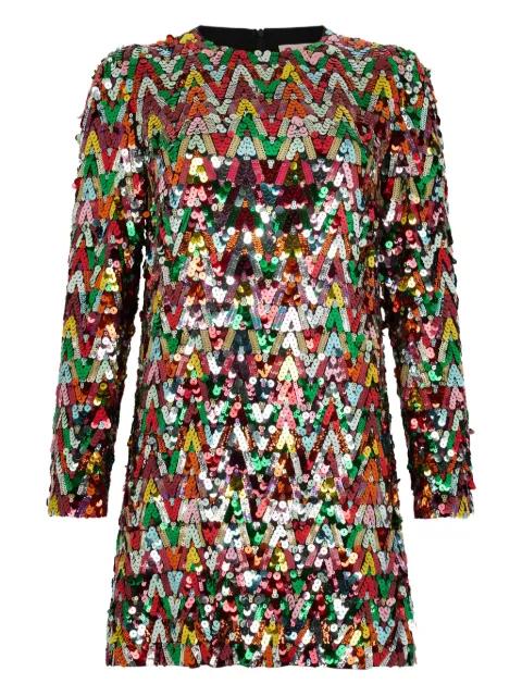 sequin pattern mini dress by VALENTINO