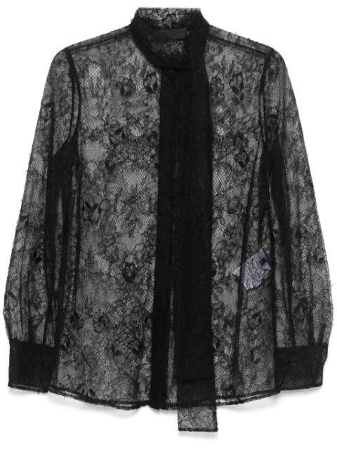 sheer-lace shirt by VALENTINO