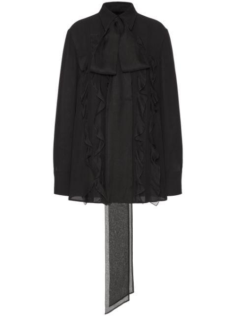 silk top by VALENTINO