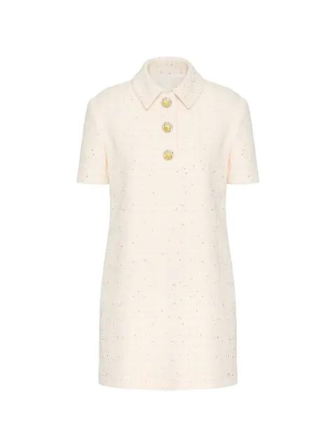 silk tweed mini dress by VALENTINO