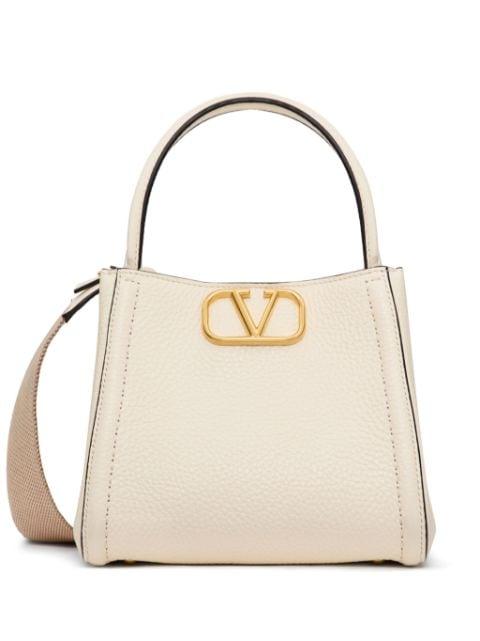 small Alltime leather tote bag by VALENTINO
