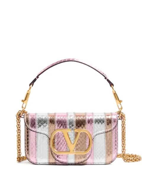 small Locò laminated VLogo tote bag by VALENTINO
