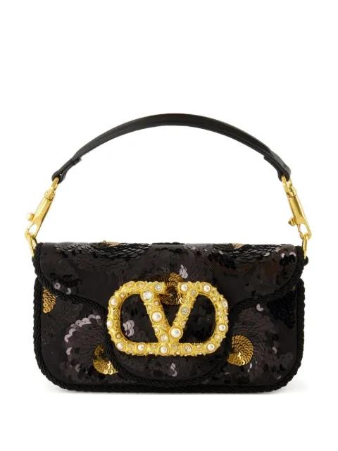 small Locò sequinned shoulder bag by VALENTINO