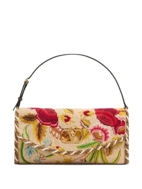 small Vain Soft embroidered shoulder bag by VALENTINO