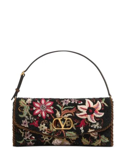 small Valentino Garavani Devain embroidered shoulder bag by VALENTINO