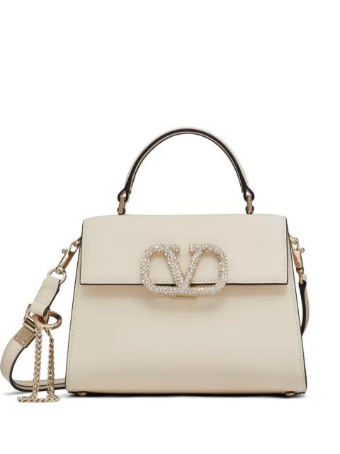 small Vsling handbag with jewel embroidery by VALENTINO