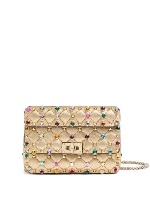 small rockstud-embellished Spike shoulder bag by VALENTINO