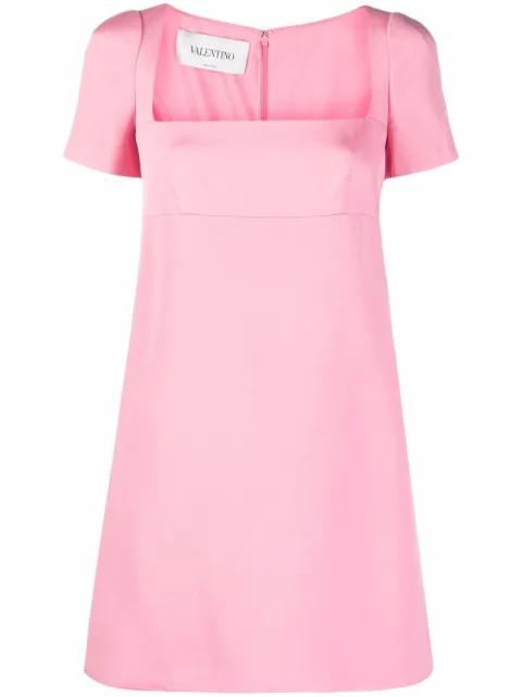 square-neck mini dress by VALENTINO