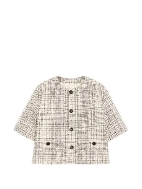 square tweed jacket by VALENTINO