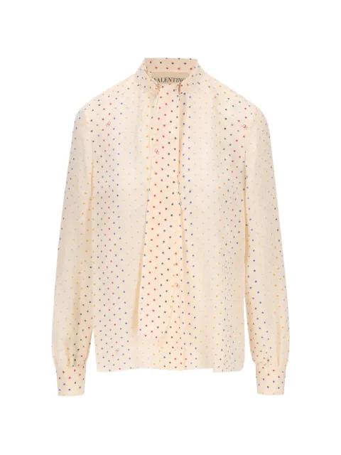 star-print blouse by VALENTINO