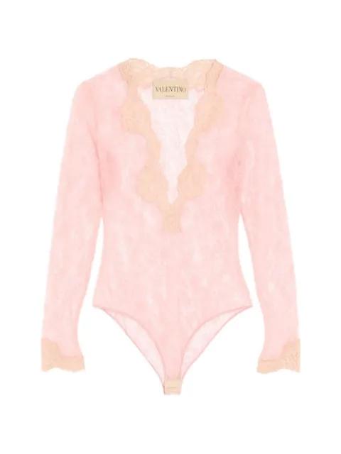 stretch lace bodysuit by VALENTINO