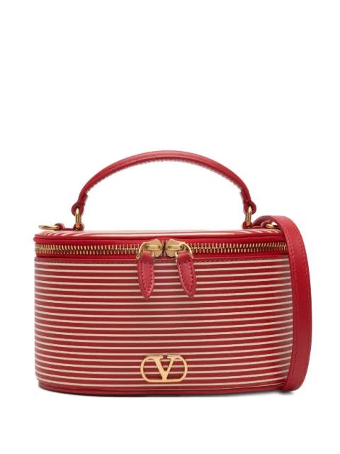 striped logo vanity bag by VALENTINO