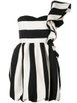 striped one shoulder ruffle dress by VALENTINO