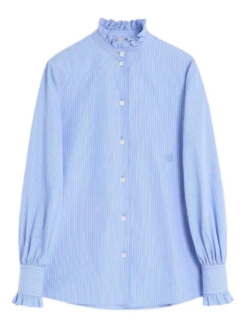 striped poplin shirt by VALENTINO