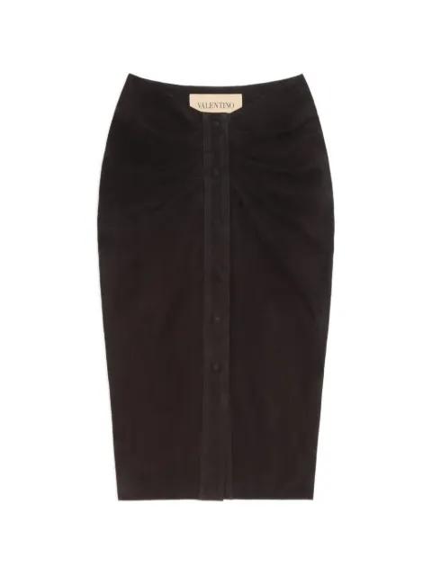 suede midi-skirt by VALENTINO