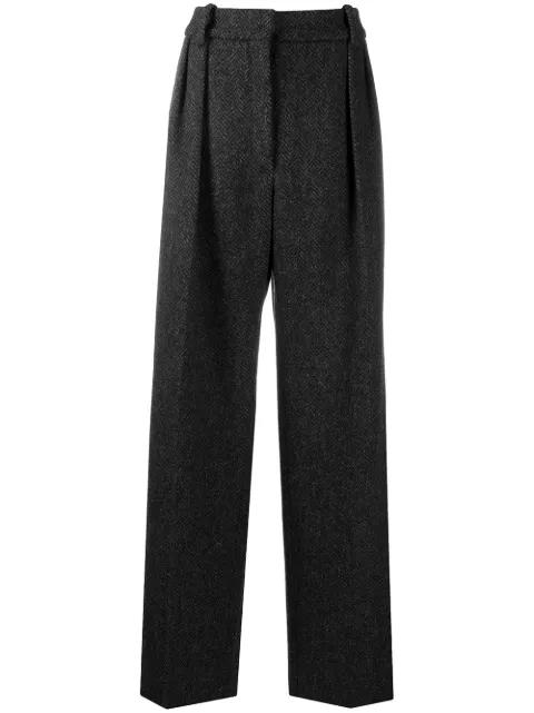 tailored herringbone trousers by VALENTINO