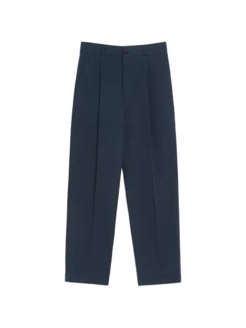 trousers in cotton gabardine with VLogo embroidery by VALENTINO