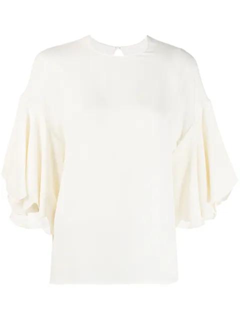 tulip sleeve blouse by VALENTINO