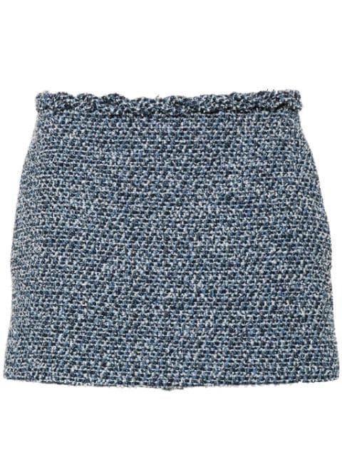 tweed denim skirt by VALENTINO
