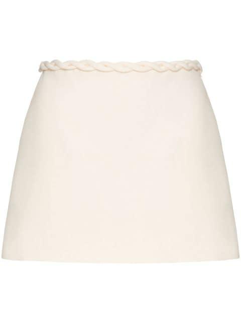 twisted-band mini skirt by VALENTINO