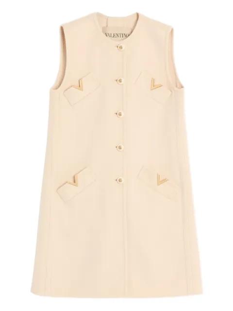 vgold button-up coat by VALENTINO