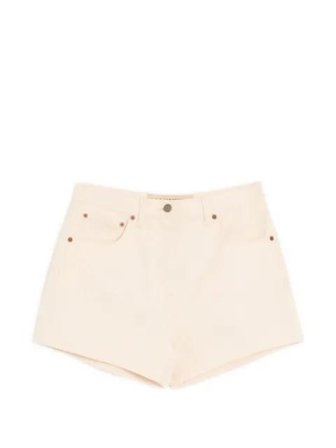 vgold denim shorts by VALENTINO