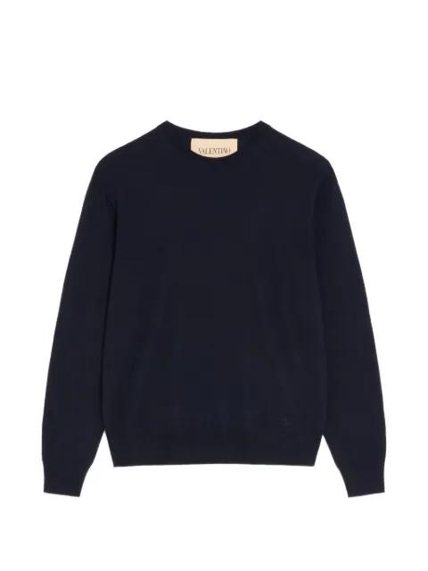 wool jumper with VLogo embroidery by VALENTINO