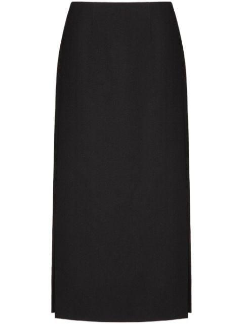 wool midi pencil skirt by VALENTINO