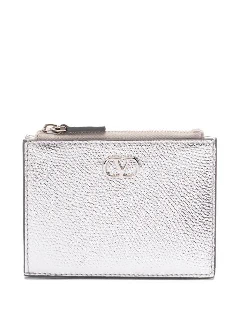 zip leather wallet by VALENTINO