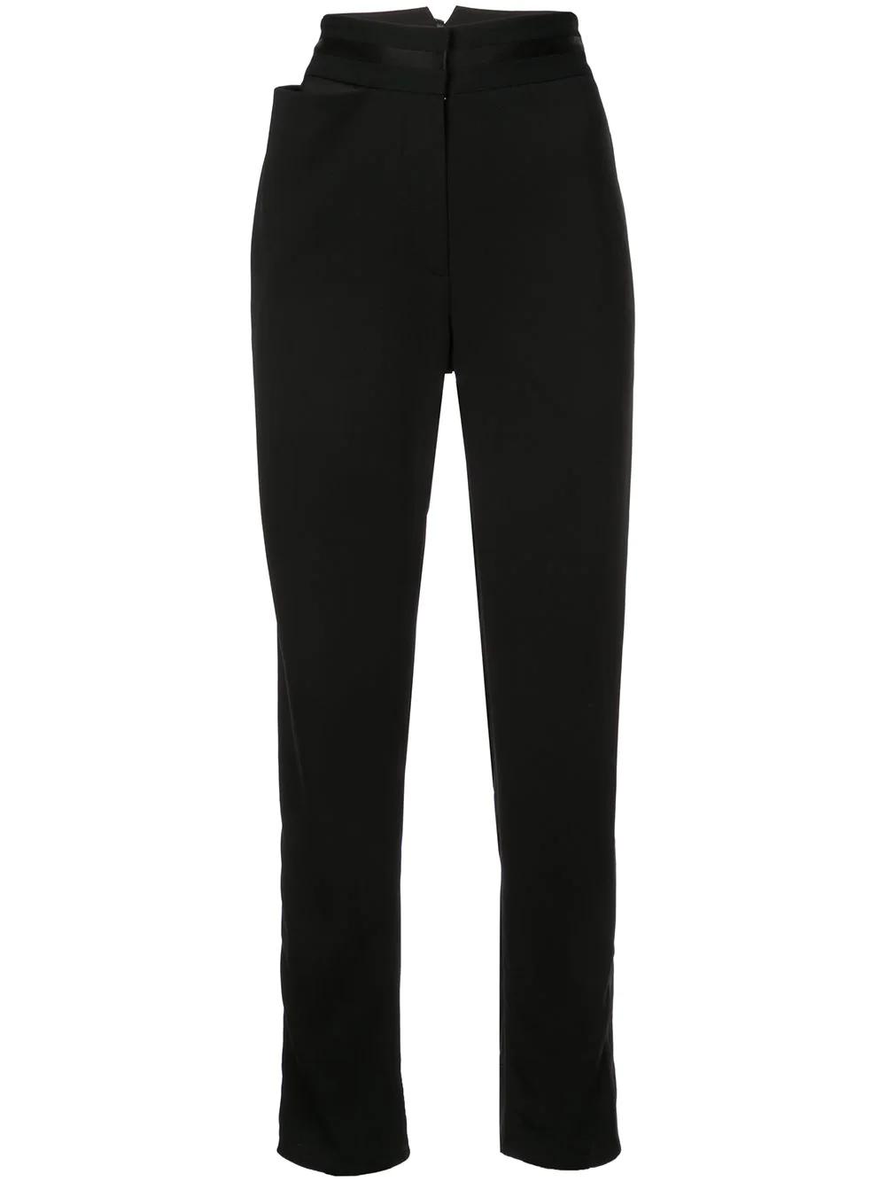 tapered high waisted trousers by VALERY KOVALSKA