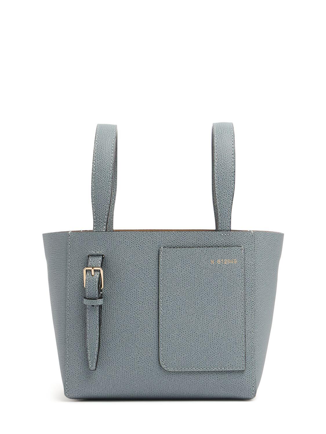 Mini Bucket Leather Top Handle Bag by VALEXTRA