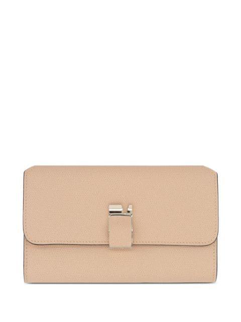 NoLo pebble-texture leather clutch bag by VALEXTRA