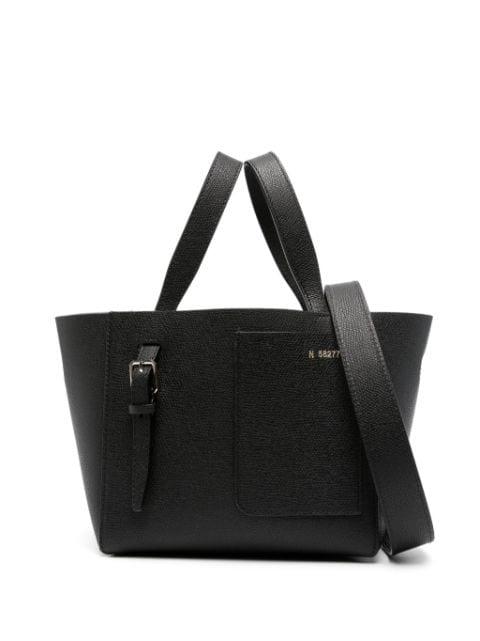 Soft Bucket Micro leather tote bag by VALEXTRA