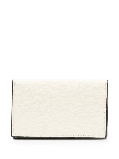 foldover leather wallet by VALEXTRA