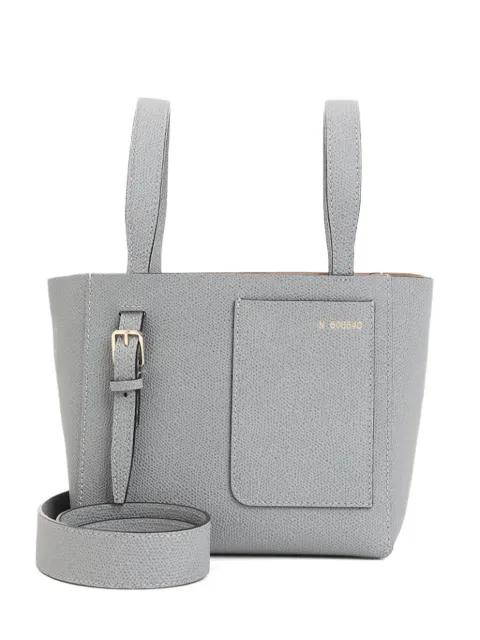 mini leather tote bag by VALEXTRA