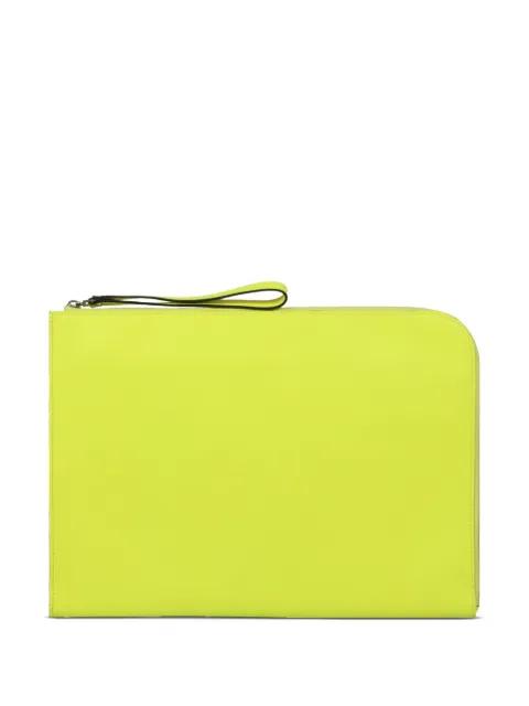 zip-up clutch bag by VALEXTRA